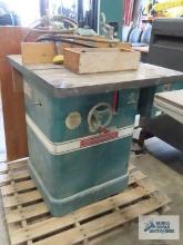 Powermatic three phase commercial shaper. Model number 26. Serial number 226229. Comes with extra