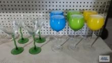 Margarita glasses and decorative stemware