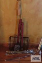 lot of grilling and fireside tools