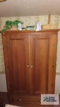 Cedar armoire, on second floor, approximately 7 ft tall by 4 ft wide by 2 ft deep