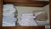 lot of assorted linens