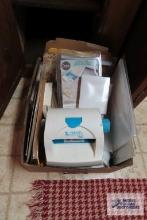 lot of crafting supplies and create a sticker machine