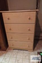 modern chest of drawers in basement
