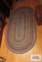 braided throw rug