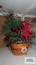 Longaberger Christmas Collection 1994 Edition Jingle Bell basket