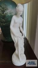 Alabaster woman figurine