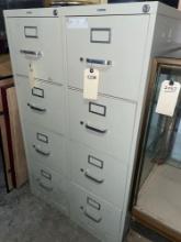 2 Four Drawer Vertical Filing Cabinets