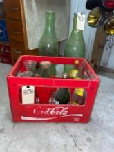 Plastic Coca-Cola Banks and Crate