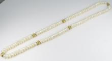 Lovely Pearl and Gold Bead Necklace