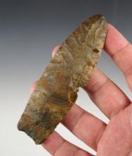Large 4 9/16" Paleo Lanceolate found in Ohio. Well patinated.