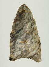 Fine 1 9/16" Fluted Crowfield made from exotic colored  Flint Ridge. Stark Co., Ohio. Ex. Phillippi.