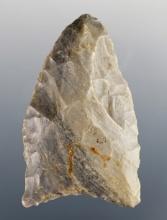1 11/16" Paleo Meserve made from Edwards Plateau Flint. Found in northeast Oklahoma.
