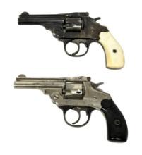 Pair of Iver Johnson's Arms and Cycle Works 2nd Model Safety Hammer .32 S&W Top-Break Revolvers