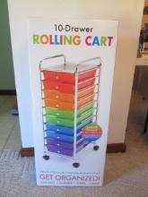 New Old Stock Seville Classics 10 Drawer Rolling Cart