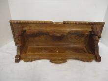 Oak Victorian Style Display Shelf