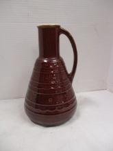 Midcentury Marcrest Daisy and Dot Brown Stoneware Carafe
