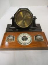 Vintage Lufft Weather Station and Andrew J. Lloyd Co. Bakelite Desk Barometer