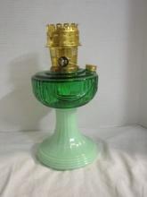 Green Drape :& Jadeite Oil Lamp