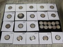 Lot of (28) Silver Pre- 1965 Silver Roosevelt Dimes