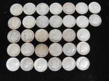 Lot of (32) Pre- 1965 Silver Roosevelt Dimes