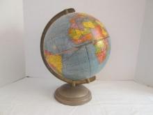 Vintage George F. Cram Co. 10 1/2" Scholastic World Globe