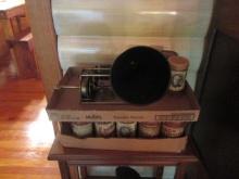 Antique The Graphophone and Collection of Edison Cylinder Records