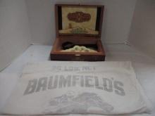 Wooden Cigar Box and Brumfield's Race Horse Oats Feed Sack