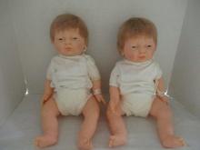 Twin Babies with Hospital Bands 1986 Blue Boy