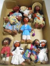 Wooden Dolls Grouping