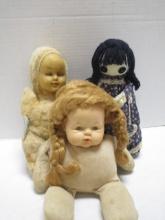 Lot of 3 Dolls Grouping
