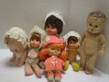 Mattel, Dakin, 1975 Crawler, Dolls Grouping (Lot of 6)