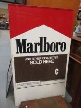"Marlboro And Other Cigarettes Sold Here" Metal Store Sign