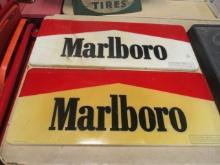 Two 1995 Philip Morris "Marlboro" Hard Plastic Signs