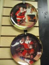 Two Limited Edition "Coca-Cola Santa Claus" Holiday Plates