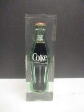 Coca-Cola Bottle Encased in Lucite