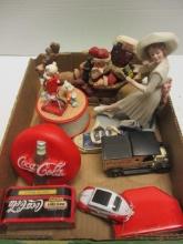Coca-Cola Diecast Cars, Musical Figure, Santa Sleigh and Figurines