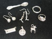 Lot of Misc. Sterling Silver Jewelry
