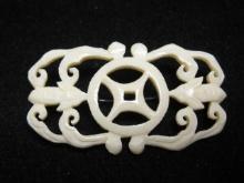 Pre-Ban Chinese Carved Ivory Brooch