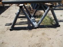 Lot Of (2) A-Frame Pipe/Misc Rack,