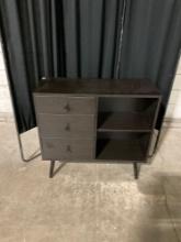Gorgeous Black Wooden Hall Table w/ 3 Drawers - See pics