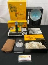 Trio of Vintage Kodak Pieces in original box, Tourist Adapter Kit, Pocket Instamatic 30 & Flashol...