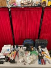 Approx. 50+ pcs Vintage Electrician's Tools & Equipment Assortment. Various Wire Strippers. See