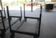 44 x 76" Steel Lumber Carts w/Side Posts