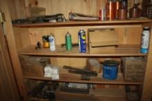 Wooden Cabinet w/Parts & Related Items for Yates Planer/Moulder - Includes