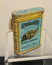 Tobacco Tin - Granulated, Free Sample Box, See Photos For Condition