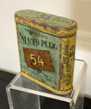 Tobacco Tin - Granulated 54 Sliced Plug, See Photos For Condition
