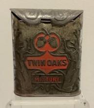 Tobacco Tin Twin Oaks Mixture, See Photos For Condition