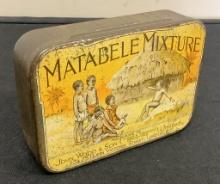 Tobacco Tin - Matabele Mixture, See Photos For Condition