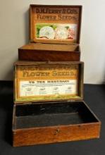 Vintage Early 1900s Seed Box - D.M. Ferry & Co., 11½"x7½"x4";     Vintage E