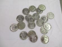 US Kennedy Silver Half Dollars 40% 20 coins